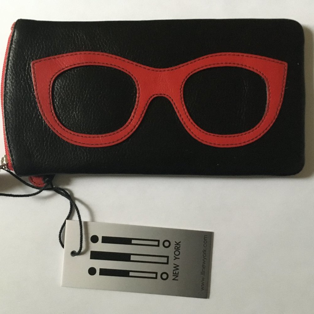 Ili New York Leather Glasses Case NWT